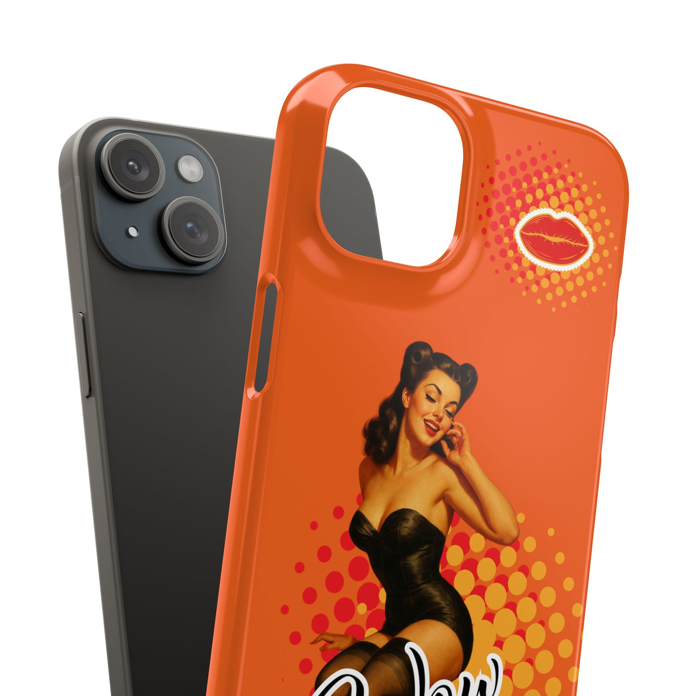 Retro Pin-Up - Handyhülle - Snap Case - Bold 'Wow' Design