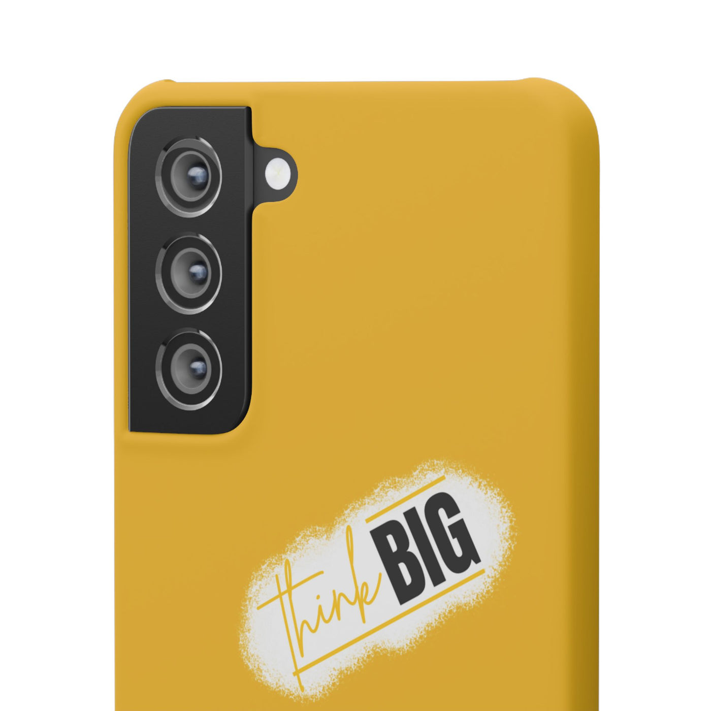 Handyhülle gelbe - Yellow Snap Case - 'Think BIG' for Motivated Individuals