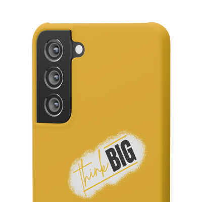 Handyhülle gelbe - Yellow Snap Case - 'Think BIG' for Motivated Individuals