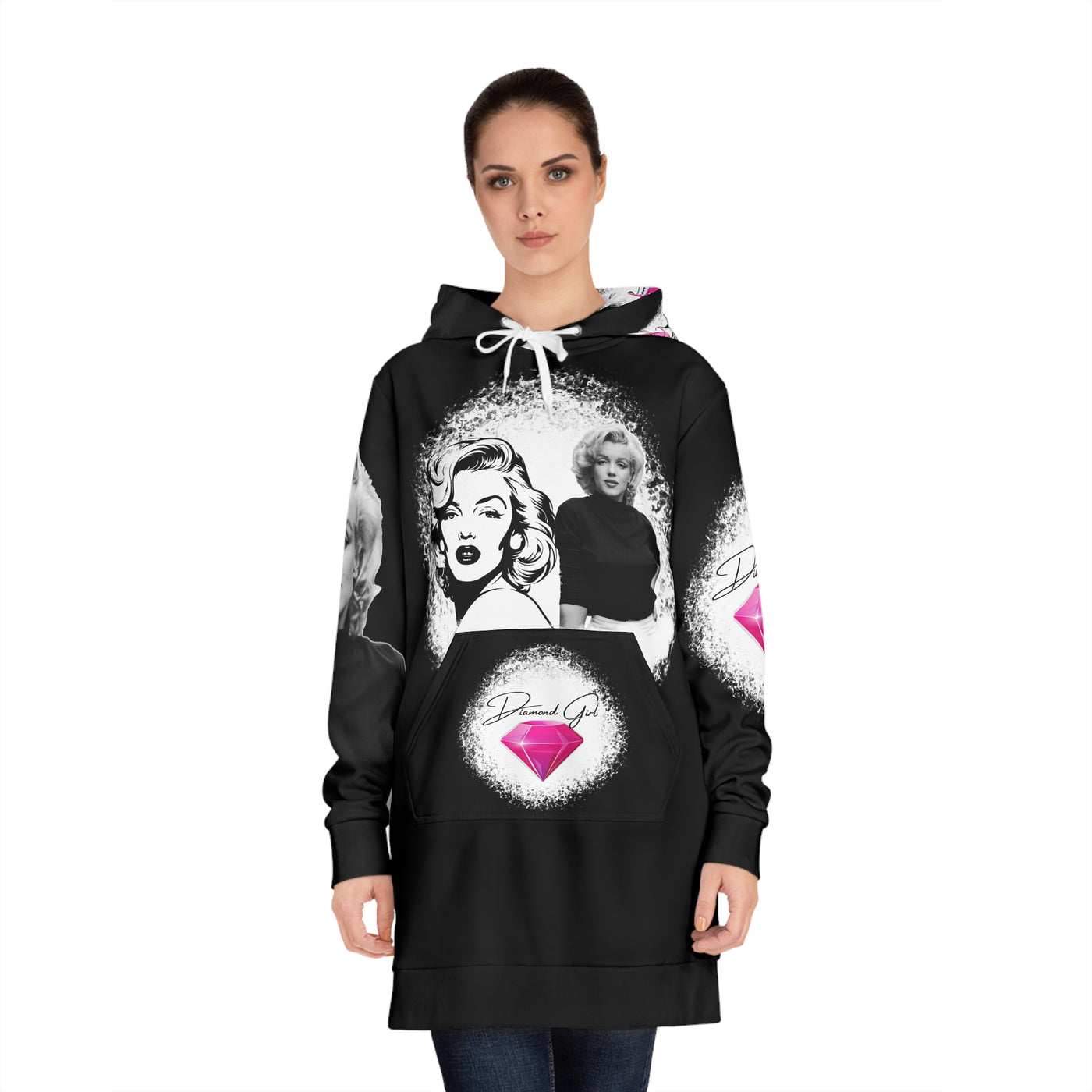 Chic Marilyn Monroe Hoodie Dress - Stylish and Comfortable for Trendy Women