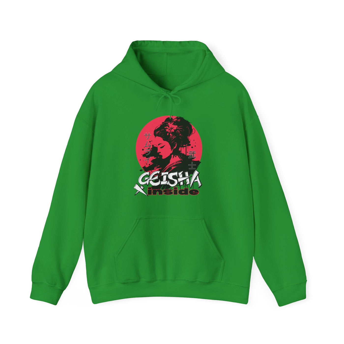 "Geisha Inside"Fleece Hoodie, Cozy