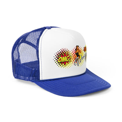 Fun Pop Art Trucker Cap - OMG! Wow! Comic Style Hat 