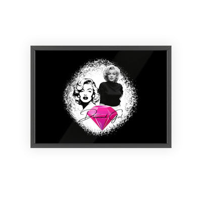 Vintage Marilyn Monroe Poster with Wooden Frame