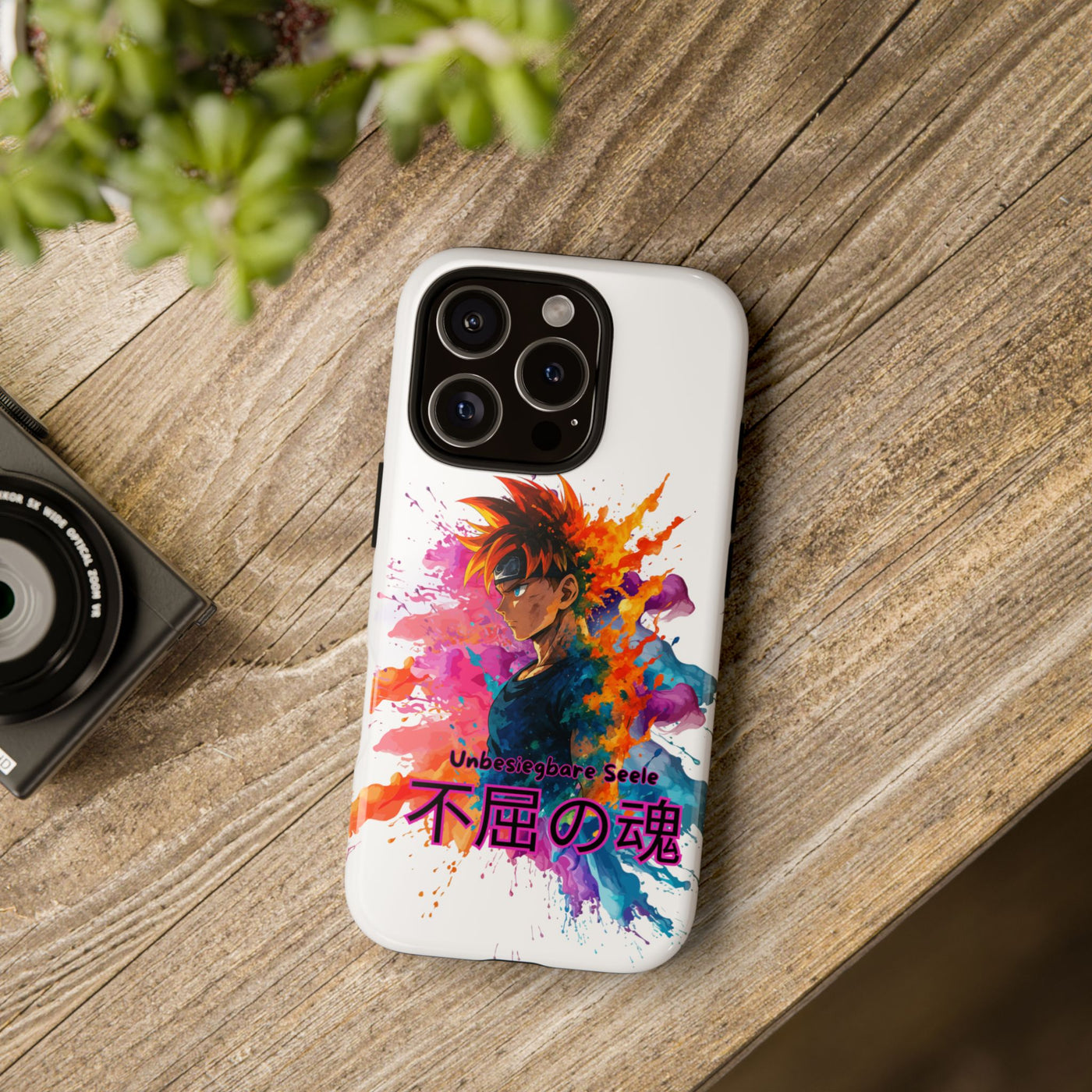 "unbesiegbare Seele" Tough Cases - Colorful Anime Phone Case Handyhülle