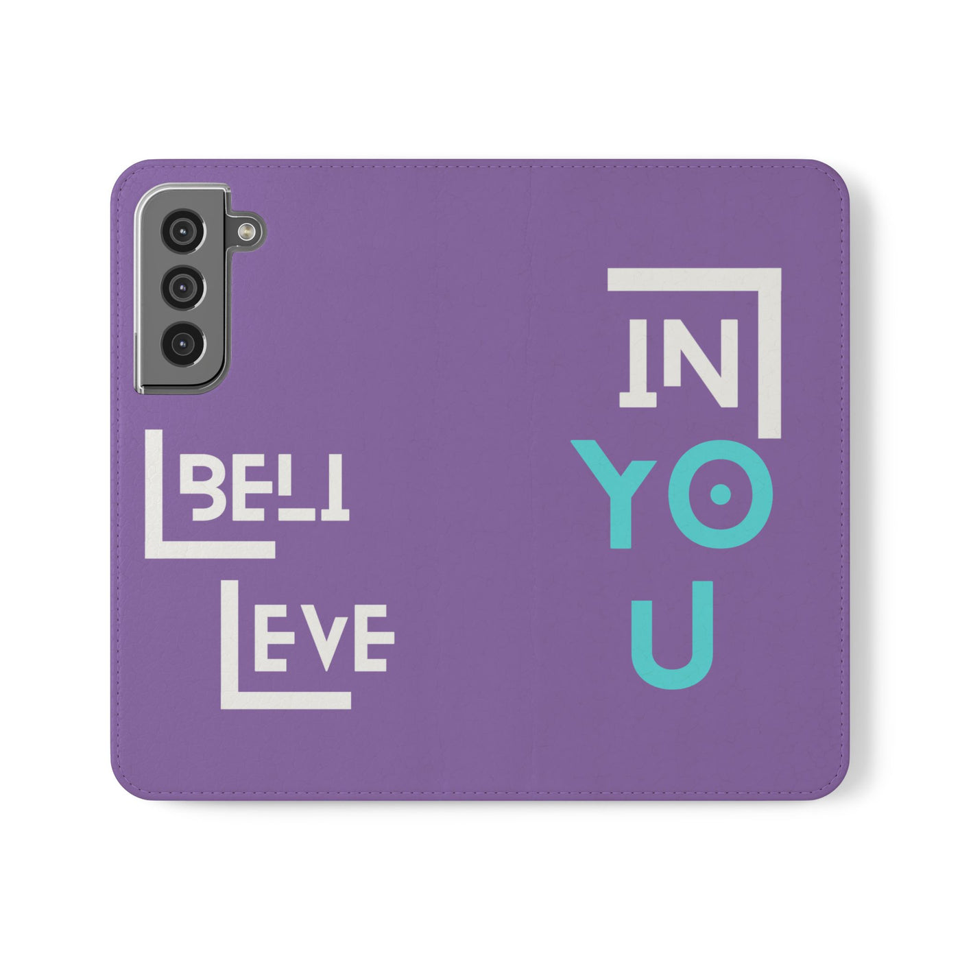 Handyhülle - inspirational Flip Case - 'Believe in You' Phone Cover