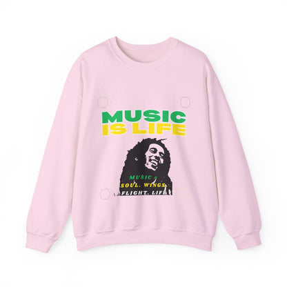 Music Is Life Bob Raggae Sweatshirt