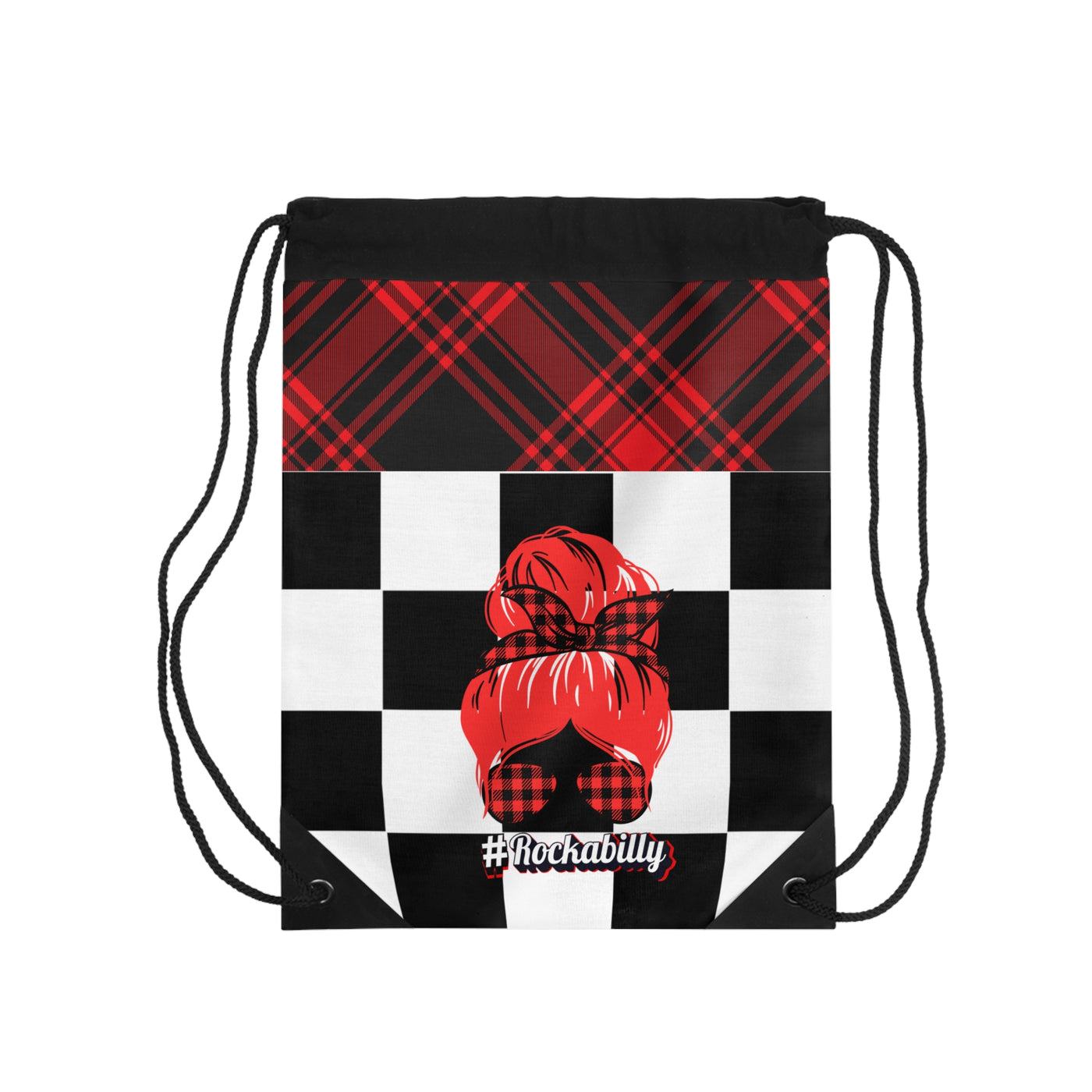 Rockabilly Drawstring Bag - Retro Style Gym Sack, Turnbeutel