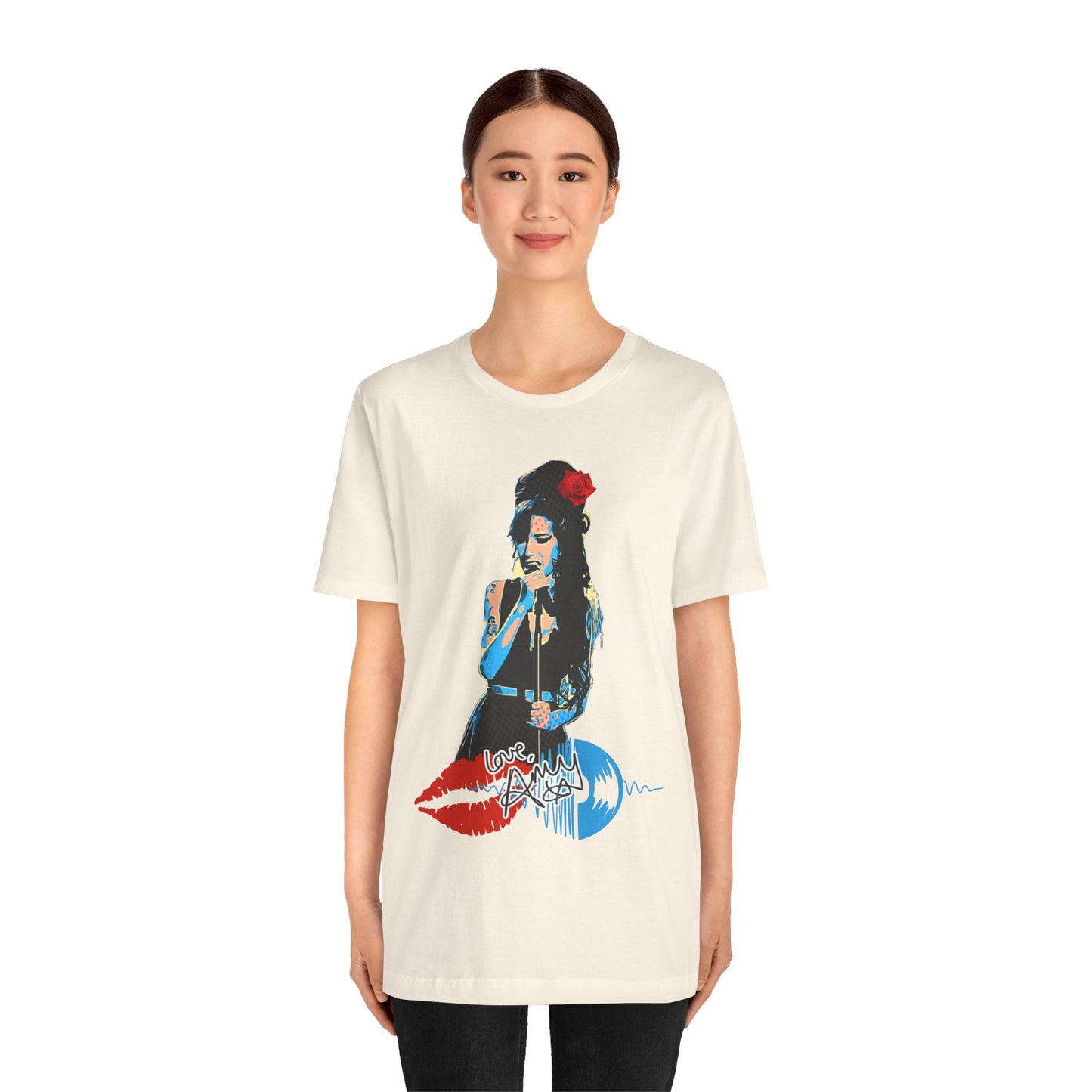 Amy Vintage-Inspired Music Lover's e T-Shirt