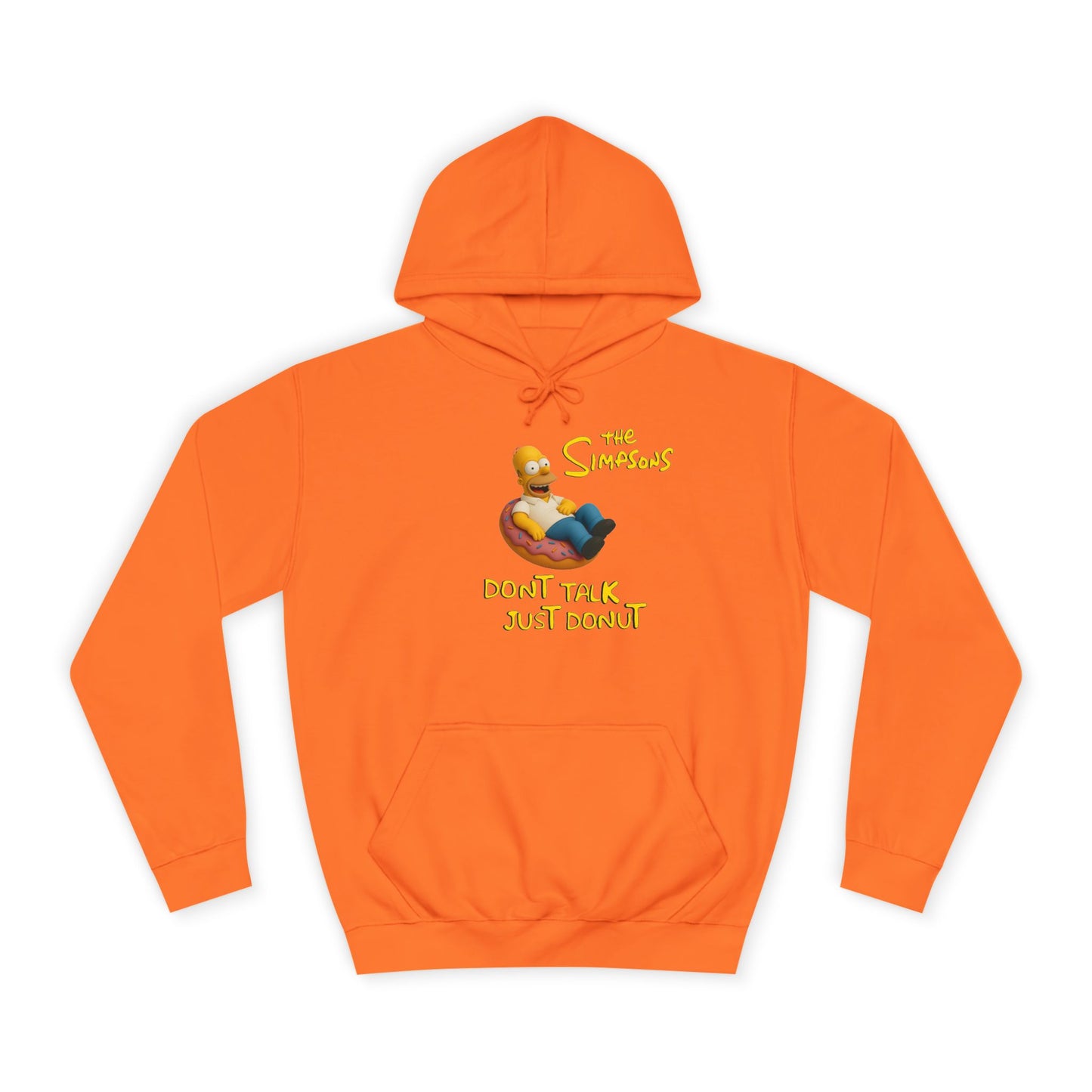 Funny Donut Lover Hoodie, Unisex College Hoodie, The Simpsons