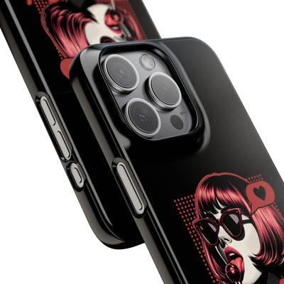 Retro Girl Snap Case Handyhülle