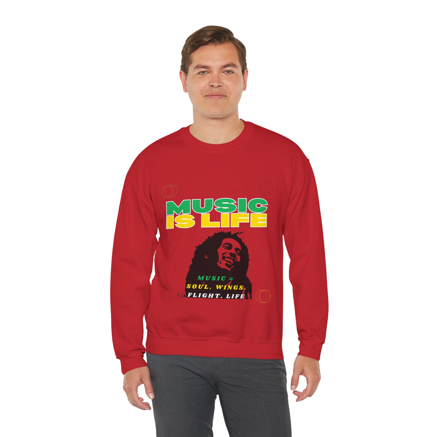 Music Is Life Bob Raggae Sweatshirt