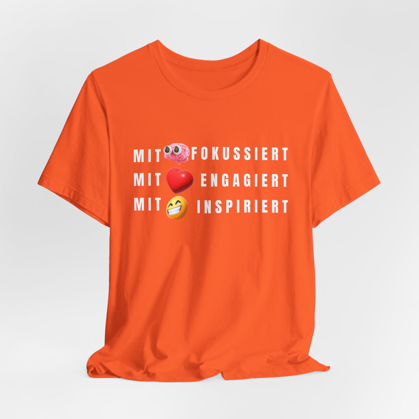 Inspirational Emoji T-Shirt Herz - Hirn - Humor - Heart - Mind - Humor