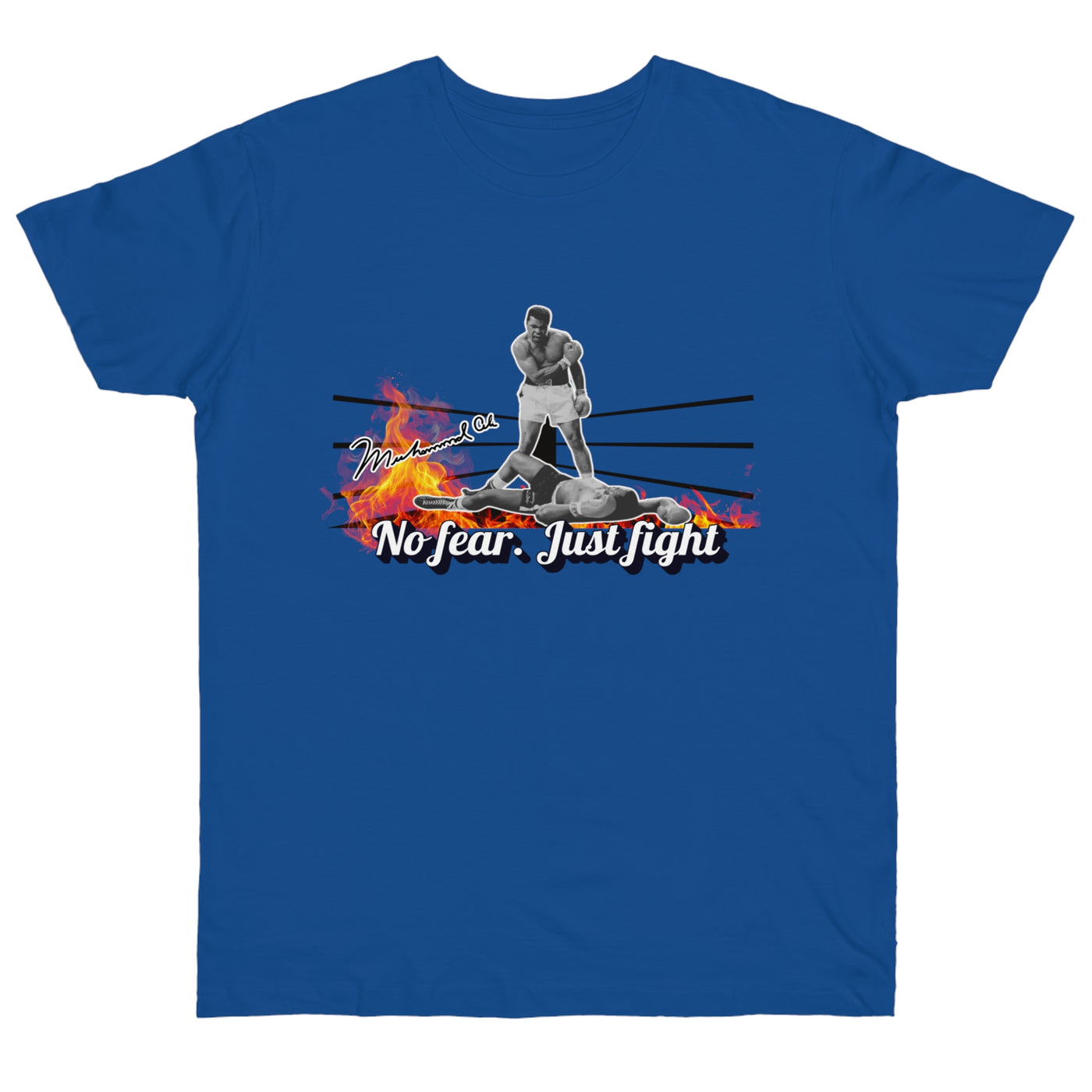 No Fear Just Fight T-Shirt, Motivational Shirt Muhammad Ali