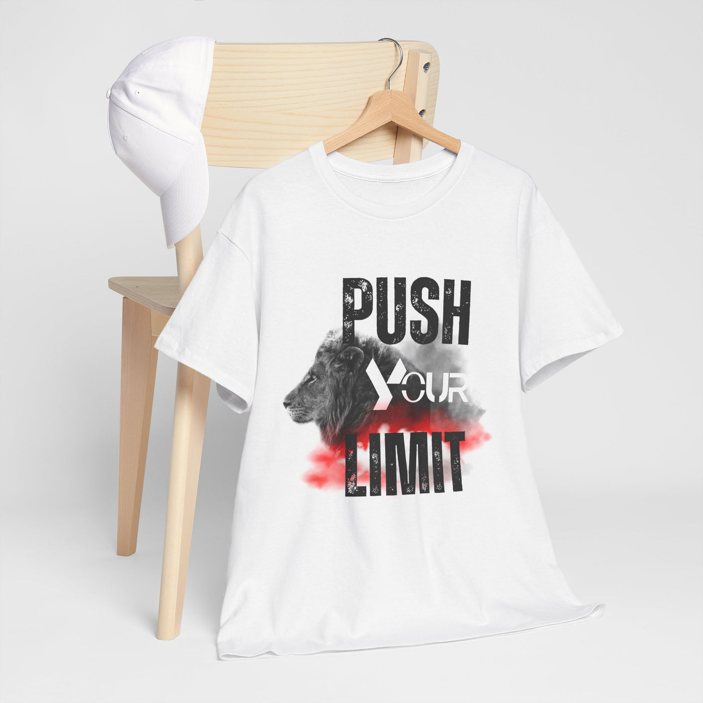 Motivational Unisex Heavy Cotton Tee - "Push Your Limit"