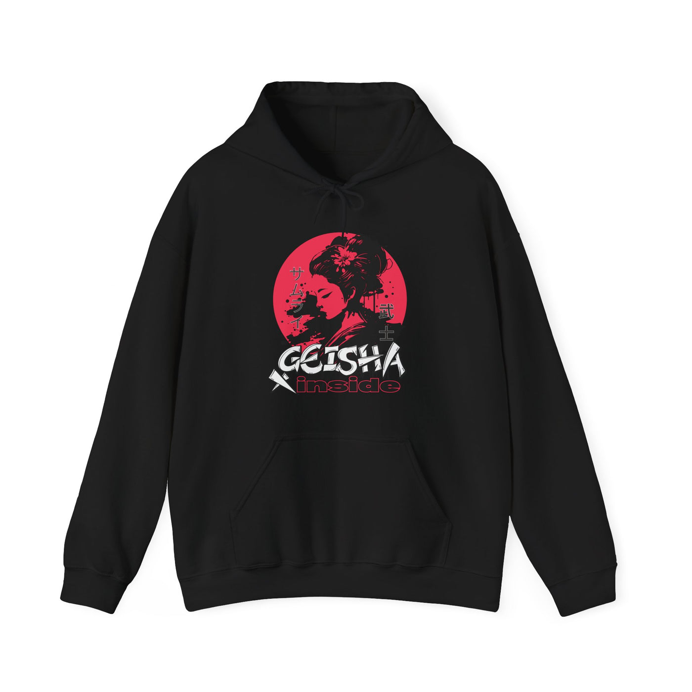 "Geisha Inside"Fleece Hoodie, Cozy