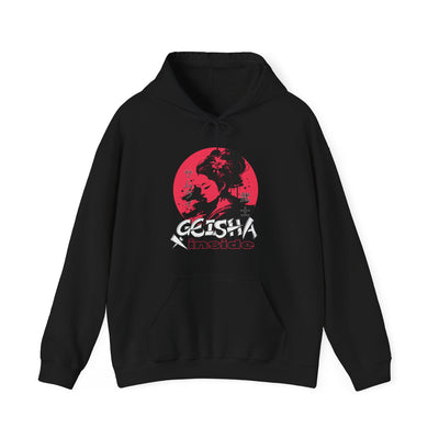 "Geisha Inside"Fleece Hoodie, Cozy