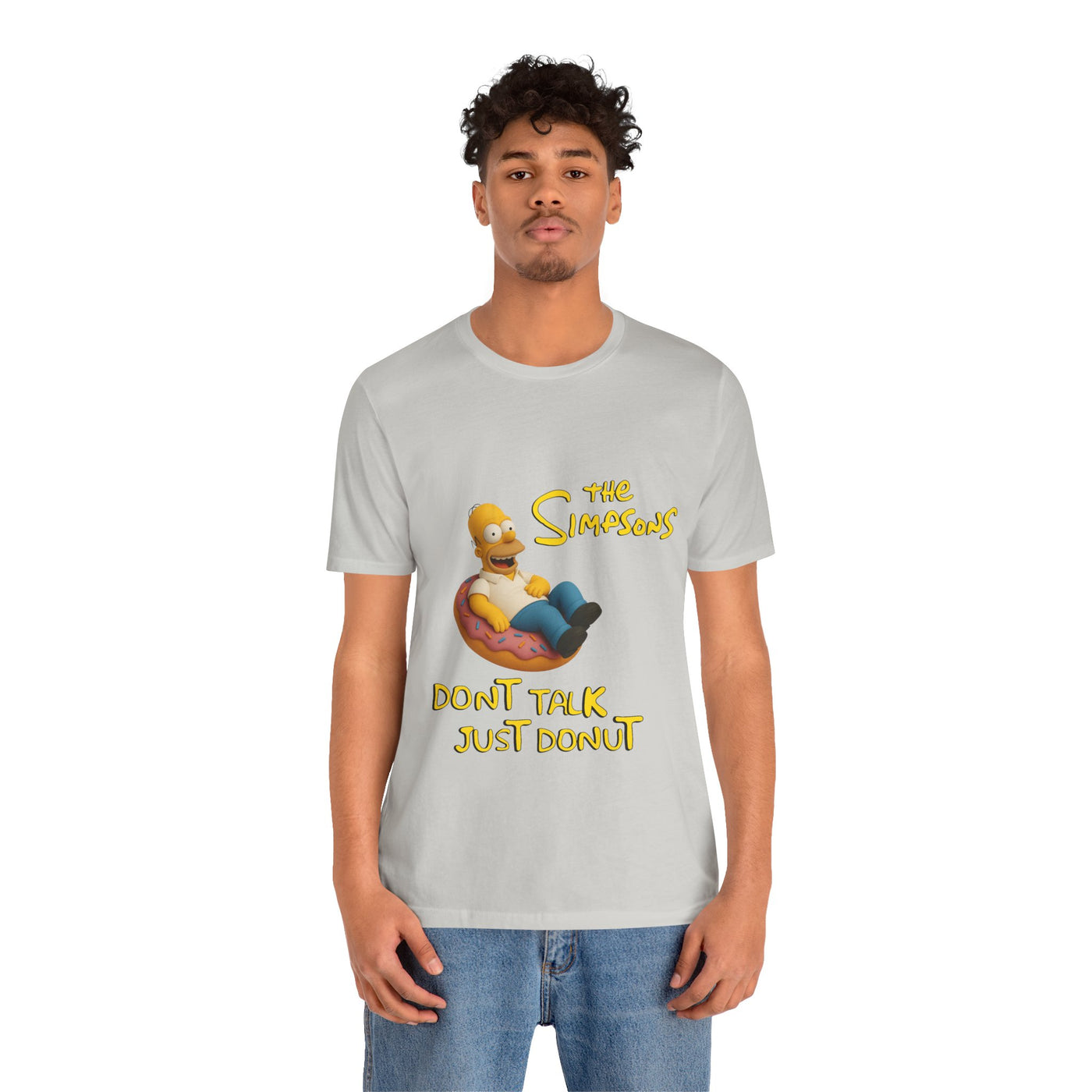 The Simpsons Donut Lover Tee - Funny Graphic T-Shirt -unisex