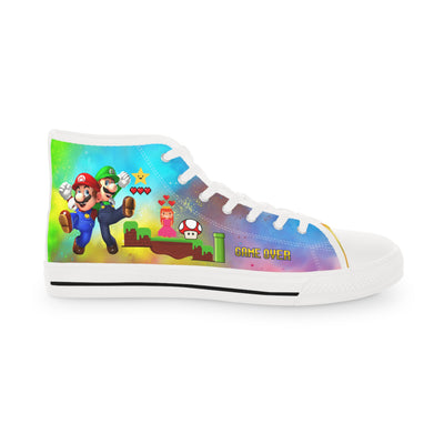 Super Gaming High Top Sneakers, Retro Gaming Sneakers