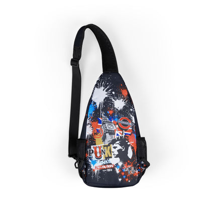 Colorful Punk Chest Bag - AOP Sling Bag, Hipster Accessories, Festival Bag, Everyday Carry, Unisex Fashion