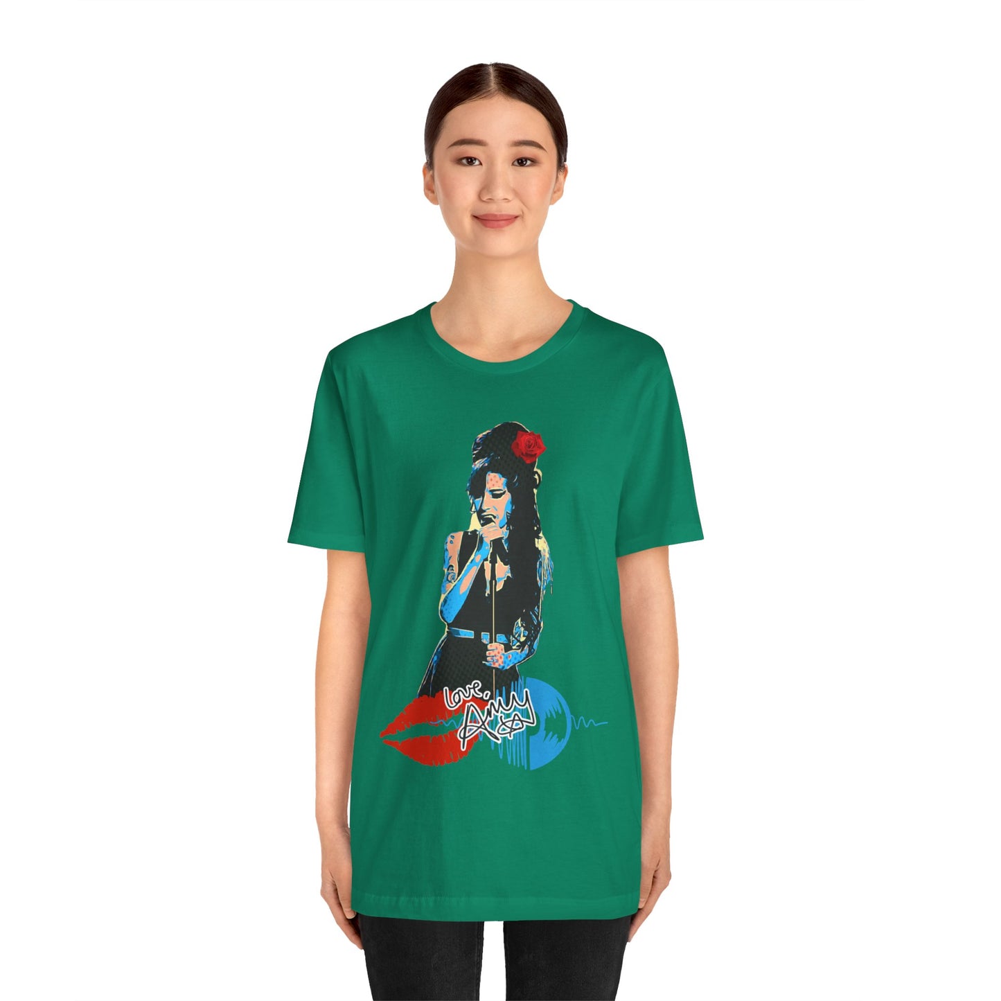 Amy Vintage-Inspired Music Lover's e T-Shirt