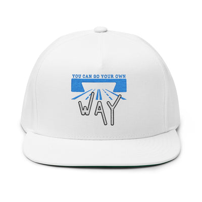 Flat Bill Cap - "You Can Go Your Own Way" Snapback