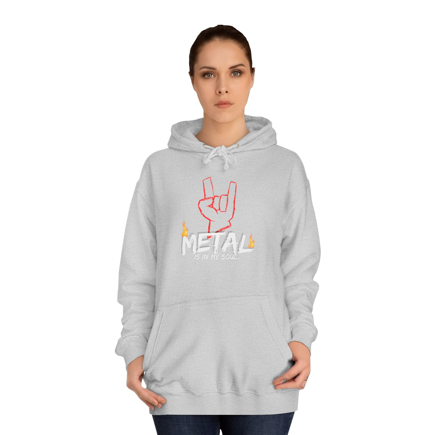 "Metal" Music Unisex College Hoodie