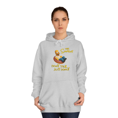 Funny Donut Lover Hoodie, Unisex College Hoodie, The Simpsons