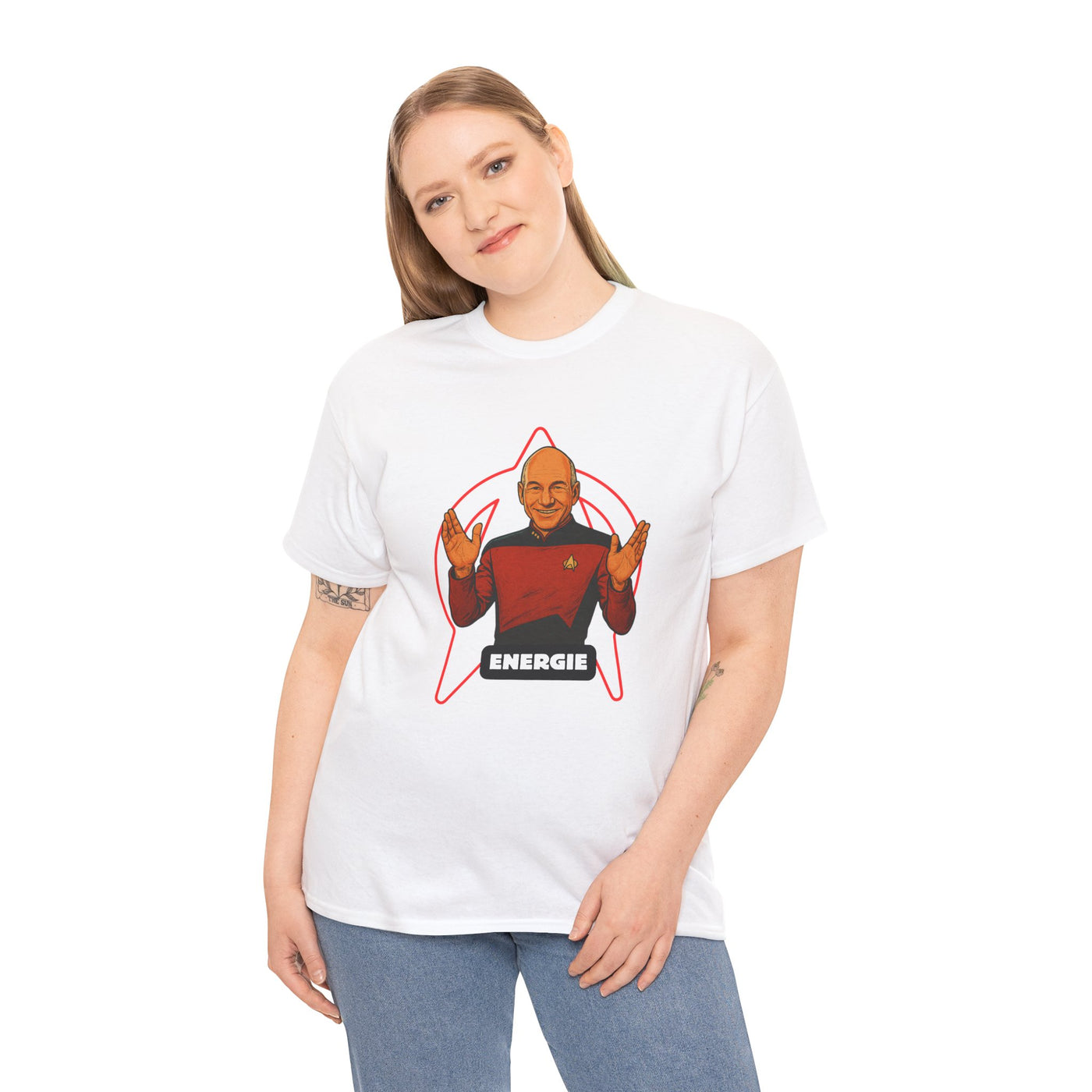 Energie Unisex Heavy Cotton Tee - Perfect for Sci-Fi Fans and Casual Wear