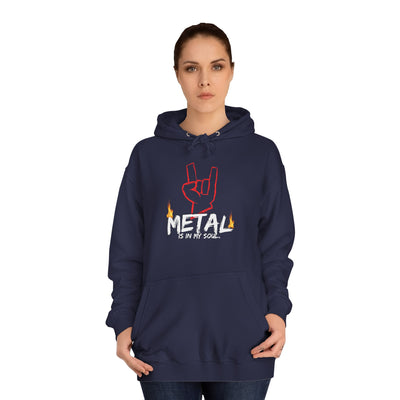 "Metal" Music Unisex College Hoodie
