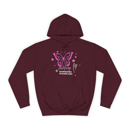 Hoodie Achtung ich entfalte mich - es glitzert gleich