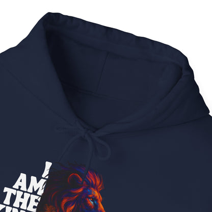 Inspirational Lion Hoodie "i am the king of my kingdom"