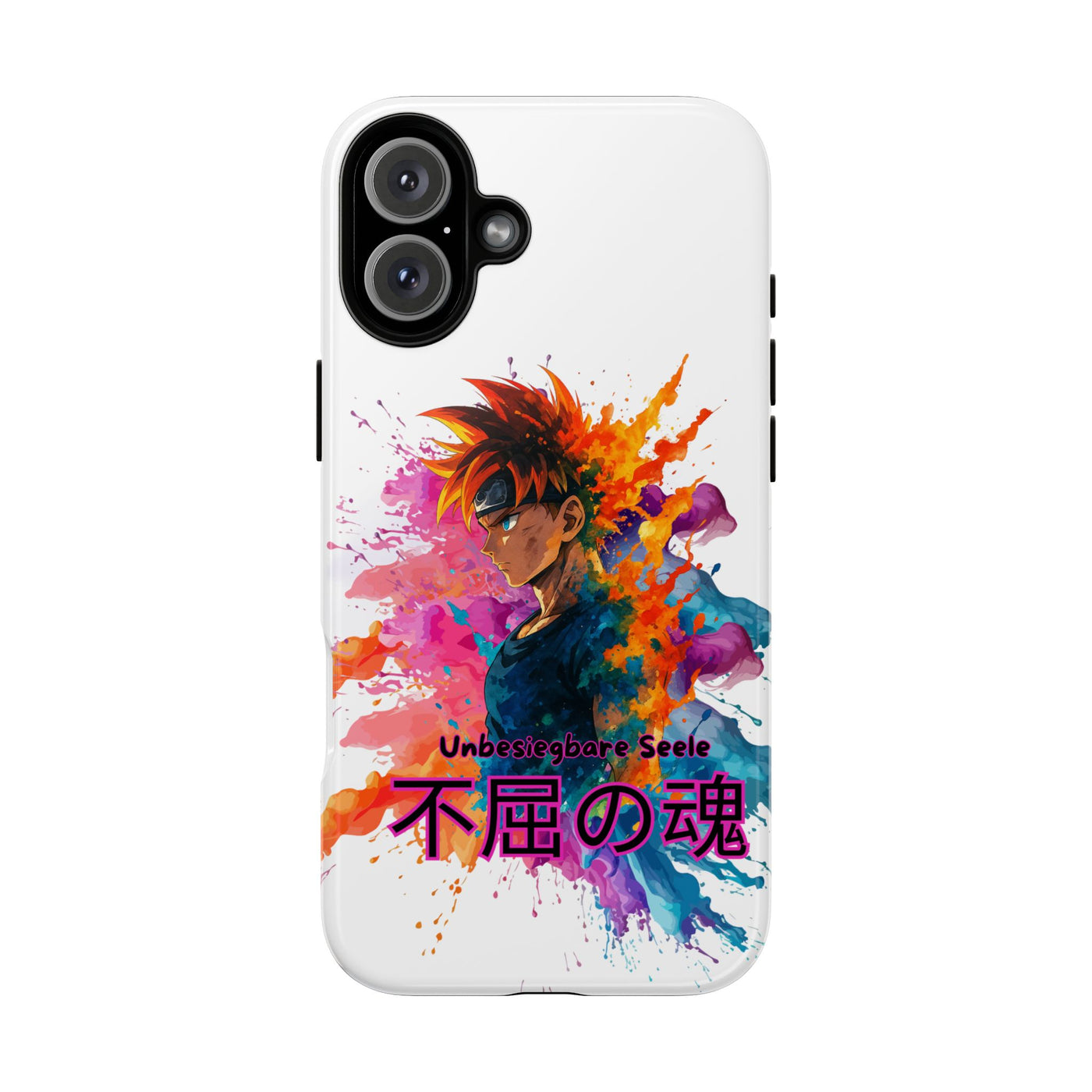 "unbesiegbare Seele" Tough Cases - Colorful Anime Phone Case Handyhülle