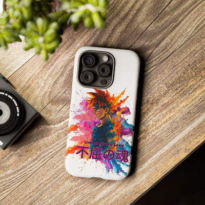 "unbesiegbare Seele" Tough Cases - Colorful Anime Phone Case Handyhülle