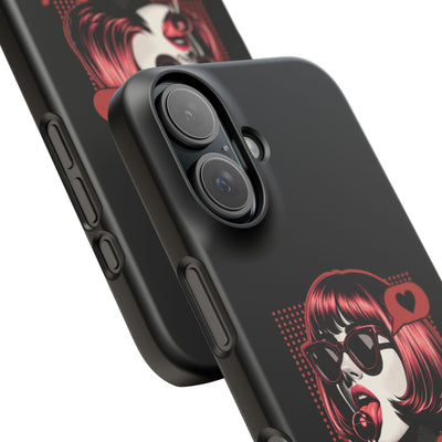 Retro Girl Snap Case Handyhülle