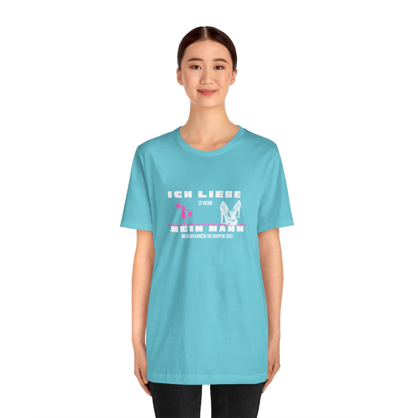 I Love My Husband "Shopping" Unisex Jersey Short Sleeve Tee