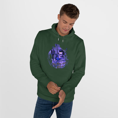 Rock 'n' Roll King Hooded Sweatshirt - 'The King Still Alive' Graphic