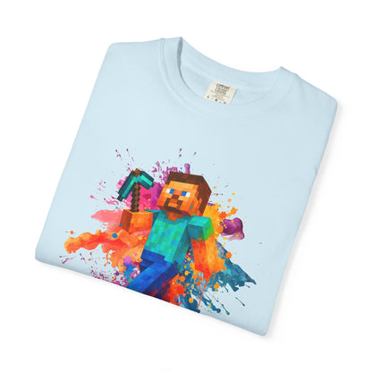 Colorful Gamer T-Shirt - Back to Different Minecraft Design