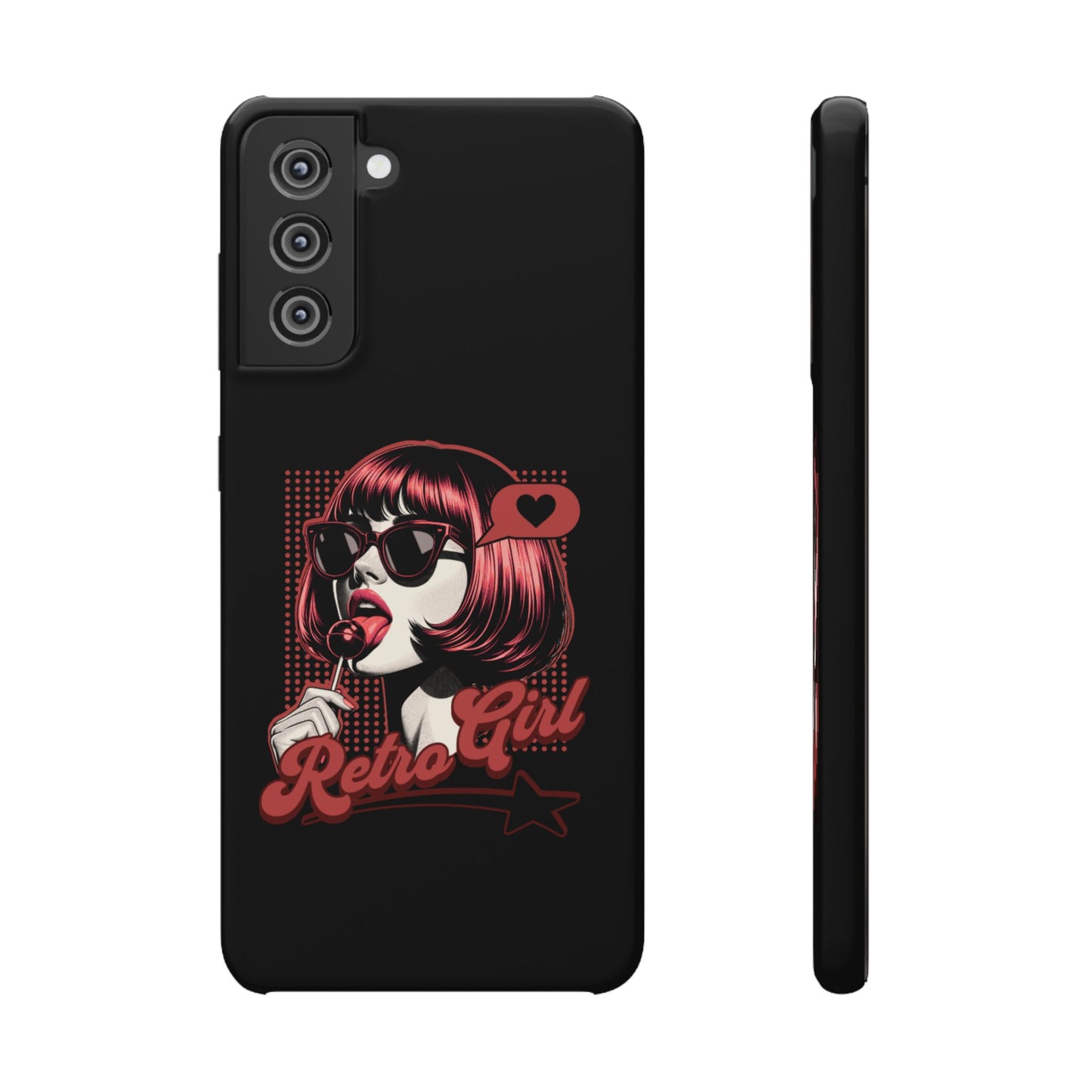 Retro Girl Snap Case Handyhülle