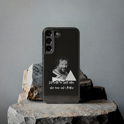 Handyhülle Unique Phone Cover, Ich wollte die Welt retten, dann gabs Mittag