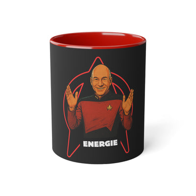 Starfleet Captain Mug - Energize Your Morning, Perfect Gift for Star Trek Fans, Black and White Accent Coffee Cup, Geeky Merchandise, [...]