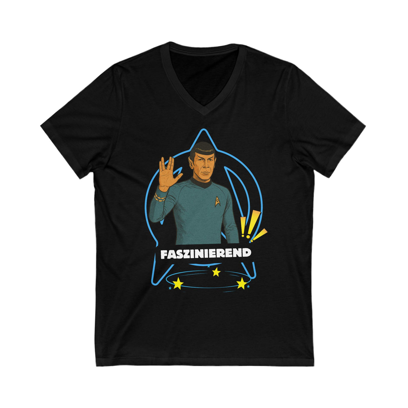 Fascinated Unisex V-Neck Tee - Perfect for Sci-Fi Lovers