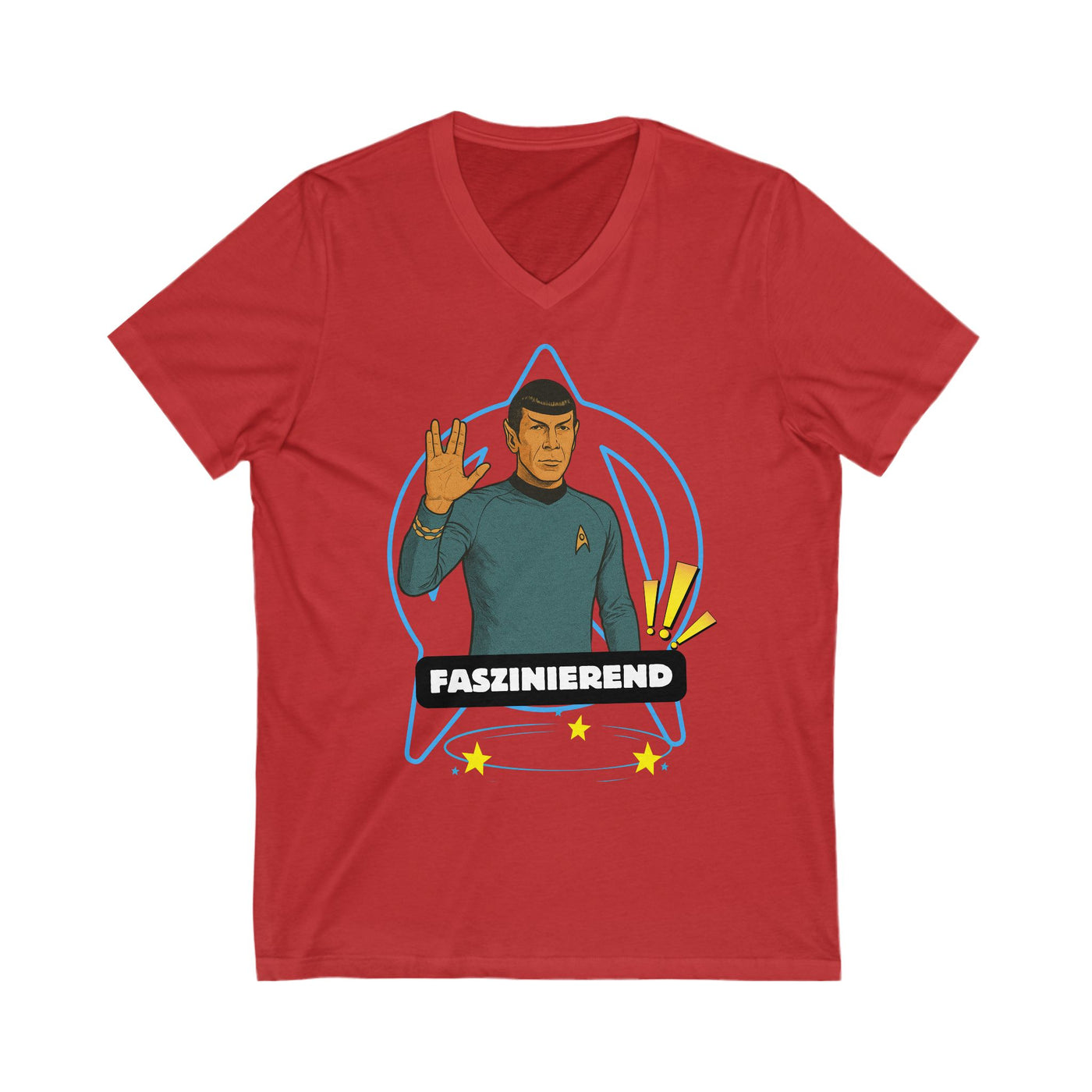 Fascinated Unisex V-Neck Tee - Perfect for Sci-Fi Lovers