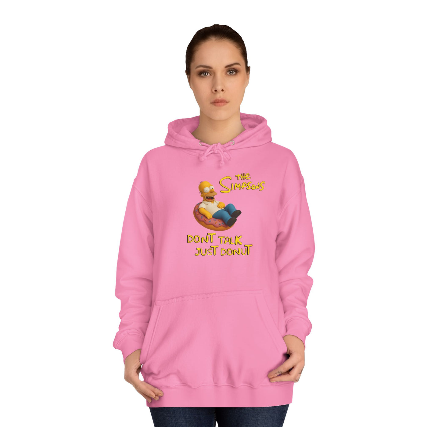 Funny Donut Lover Hoodie, Unisex College Hoodie, The Simpsons