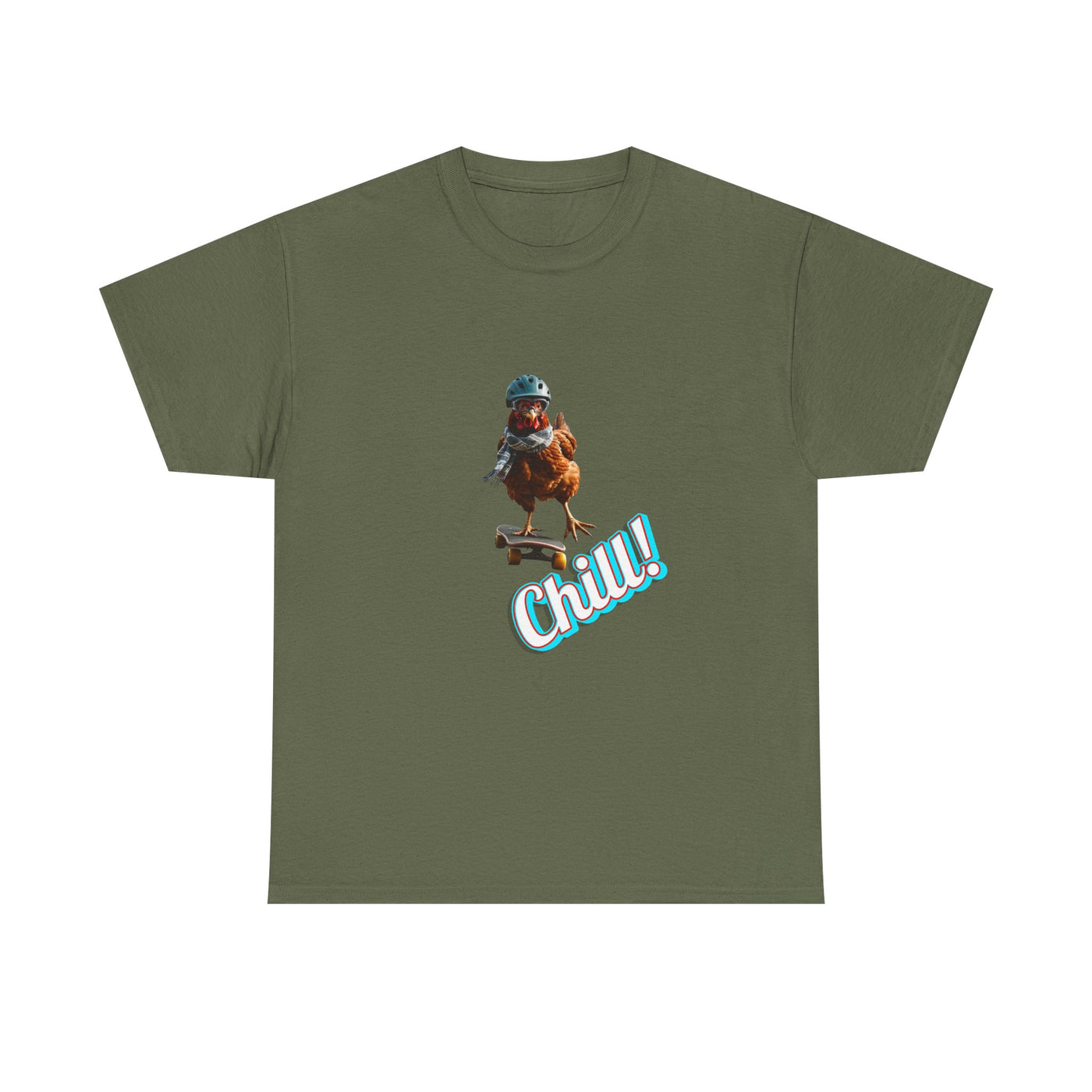 Chill Skateboarding Chicken Shirt