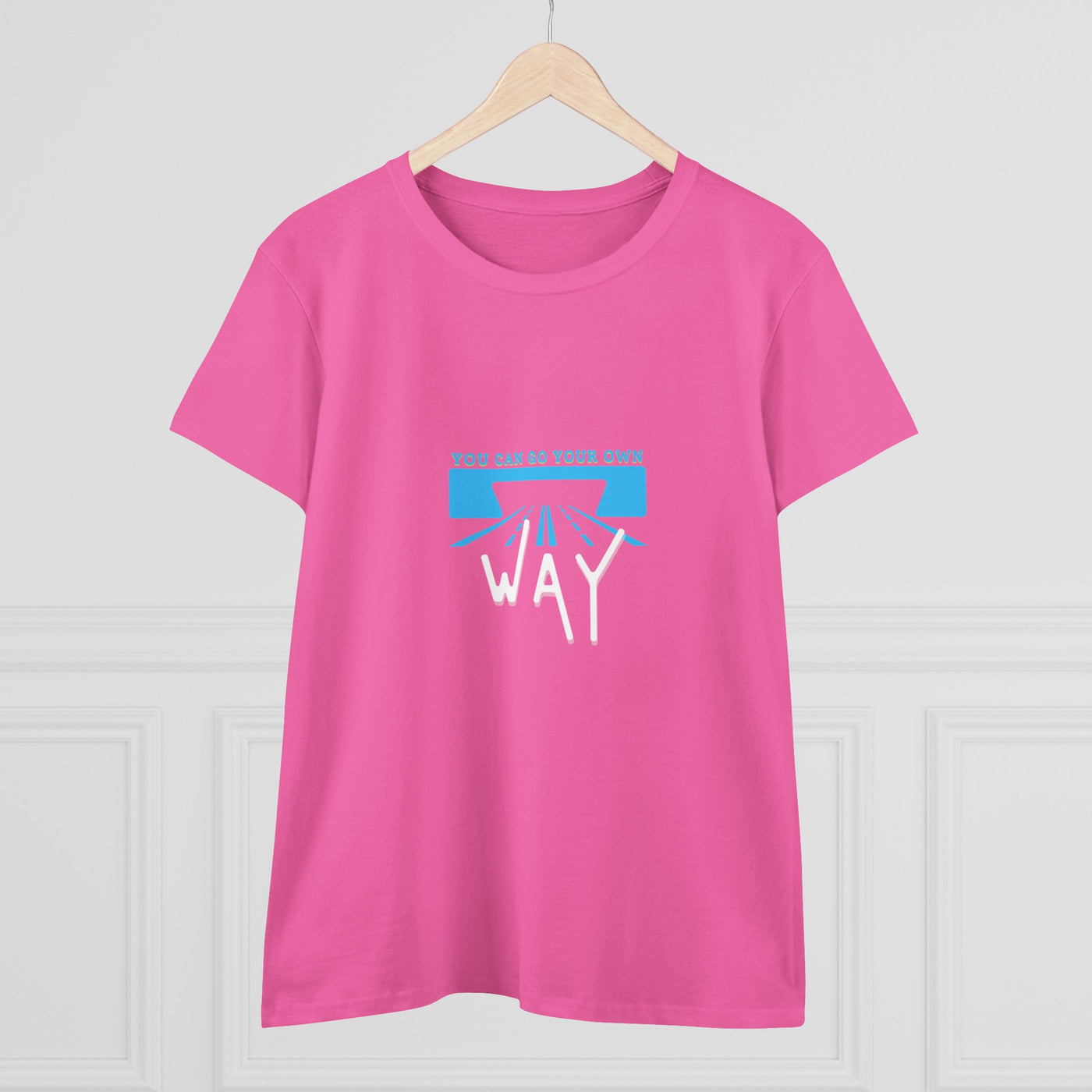 Empowering Quote Tee - You Can Go Your Own Way, Inspirational Shirt, Women's Motivational Cotton T-Shirt, Gift for Her, Casual Wear