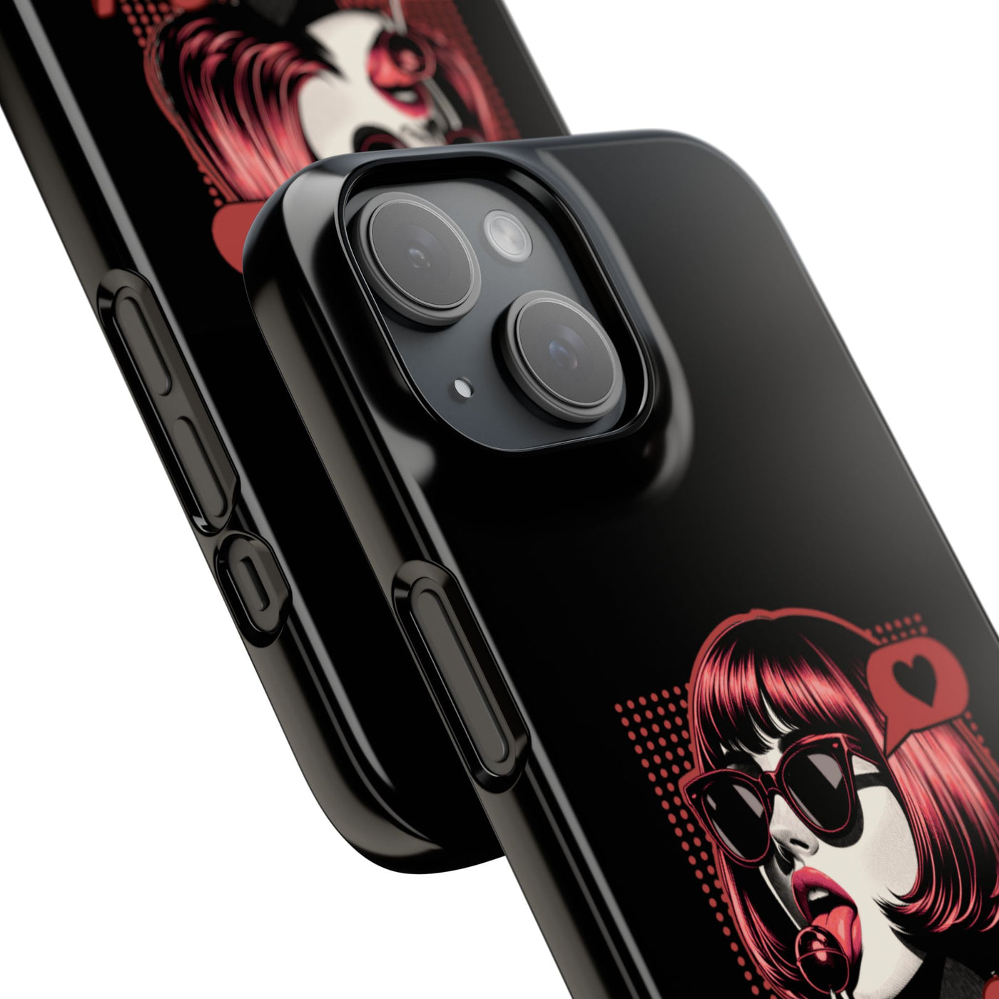 Retro Girl Snap Case Handyhülle