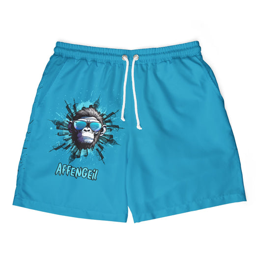 Cool Gorilla Print Swim Shorts -Badehose - Affengeil