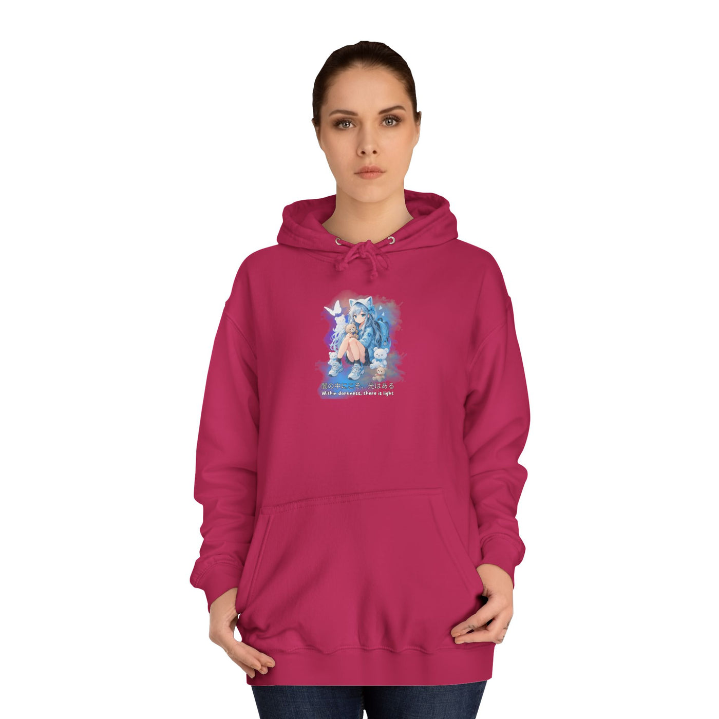 Hoodie, Anime Sweatshirt "Within darkness there is a light"