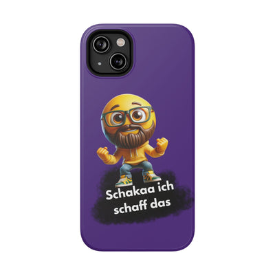 Motivational Impact-Resistant Phone Case - "Schakaa ich schaff das"