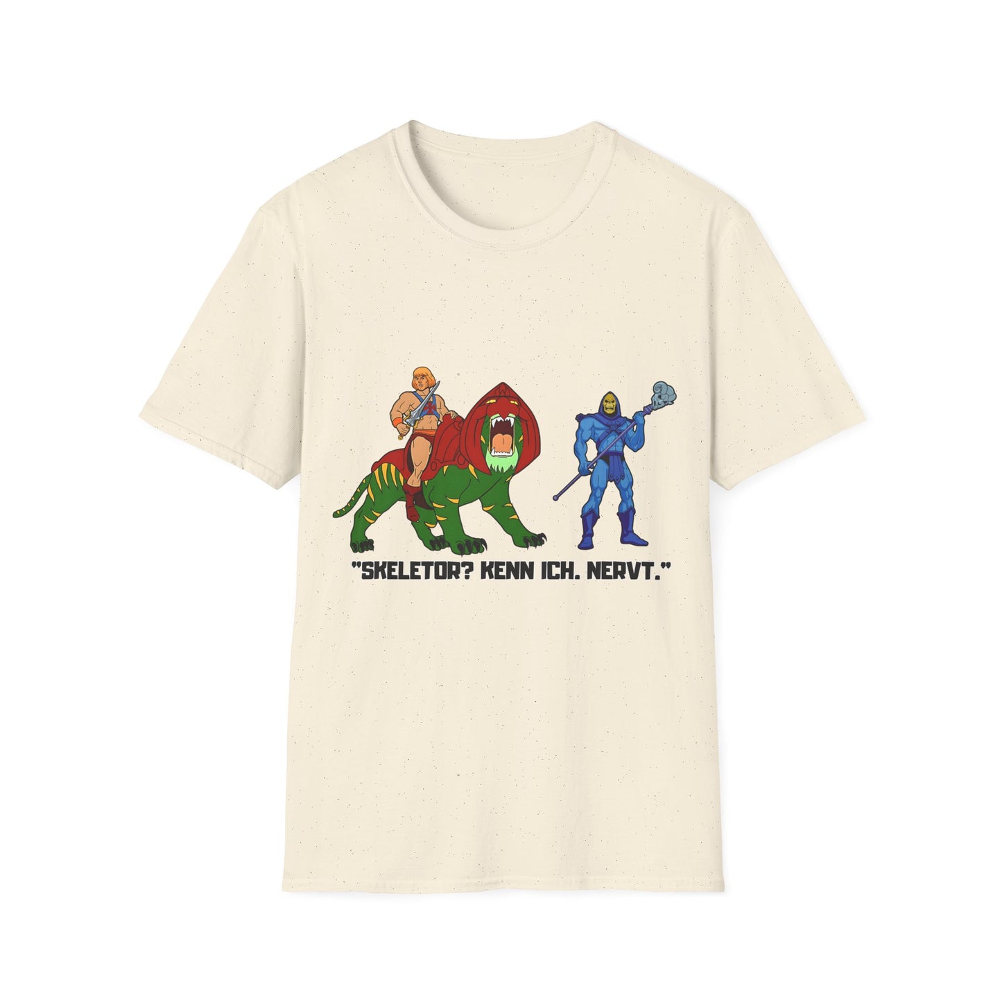 He-Man Retro Graphic Tee, Unisex Softstyle Shirt for Fans, Vintage Cartoon Apparel, Gift for Geeks, Nostalgic T-Shirt